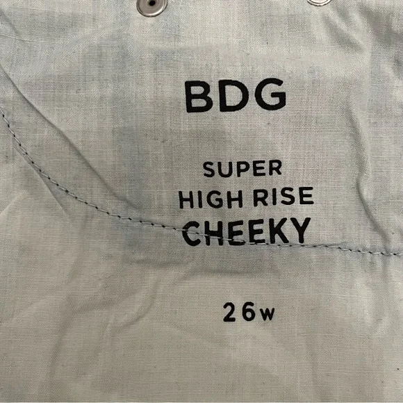 BDG Super High Rise Cheeky Denim Shorts Size 26 - Picture 3 of 6